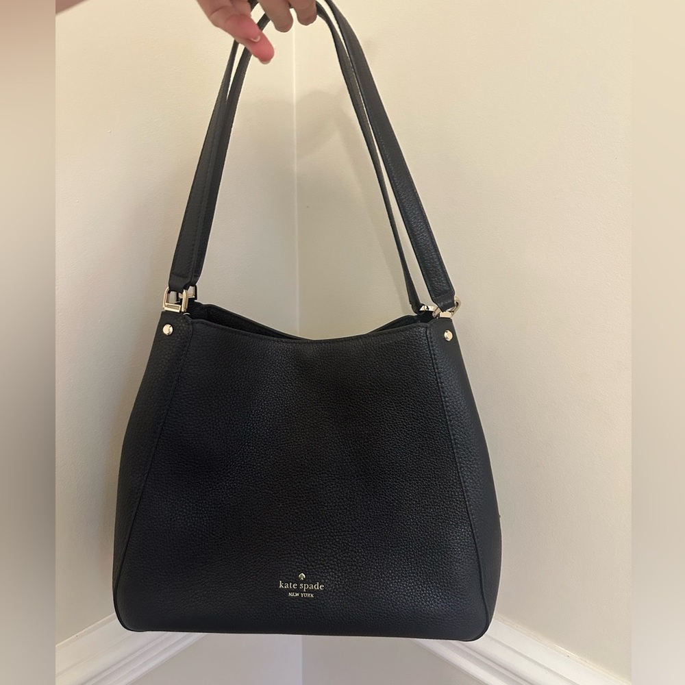 Kate Spade Black leather Leila Shoulder Bag